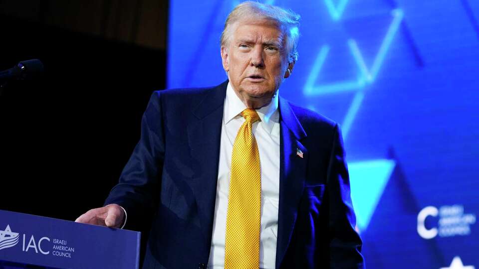 Republican presidential candidate former President Donald Trump speaks at the Israeli American Council National Summit, Thursday, Sept. 19, 2024, in Washington.