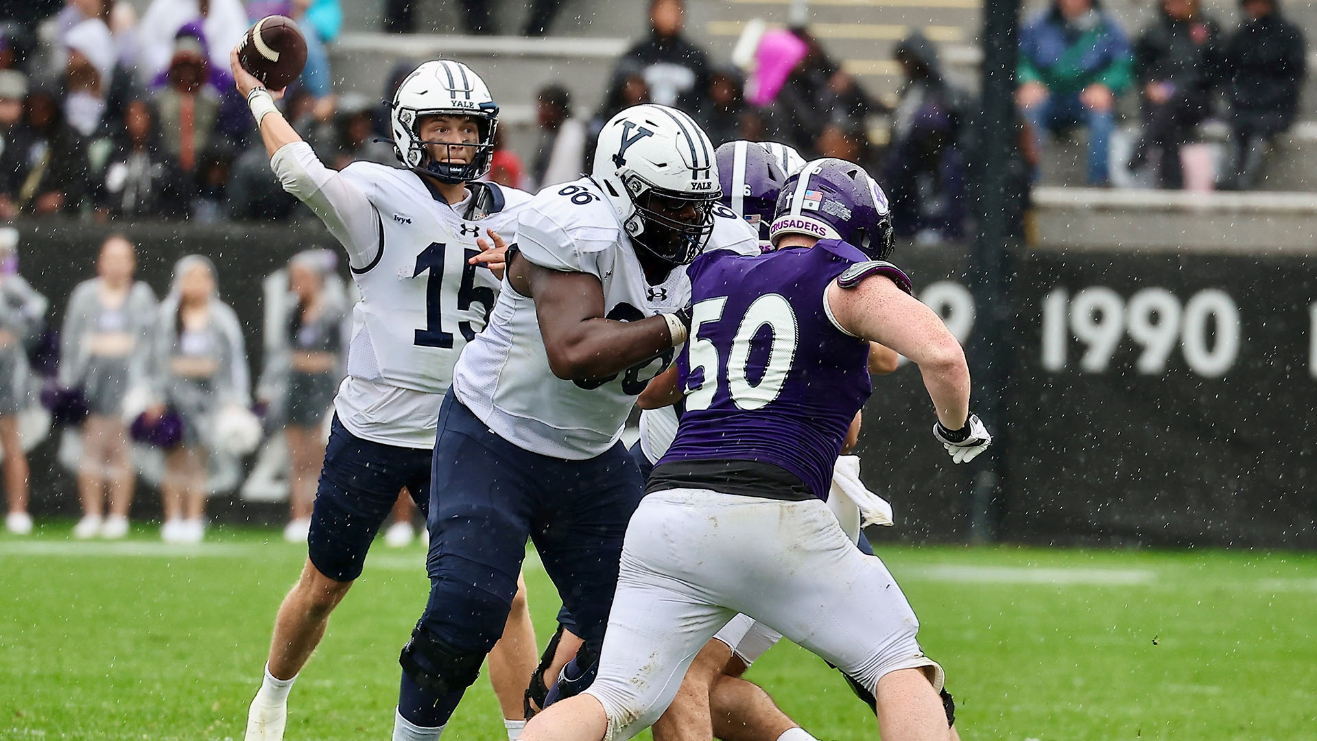 Yale football tops Holy Cross in season opener on Denney touchdown