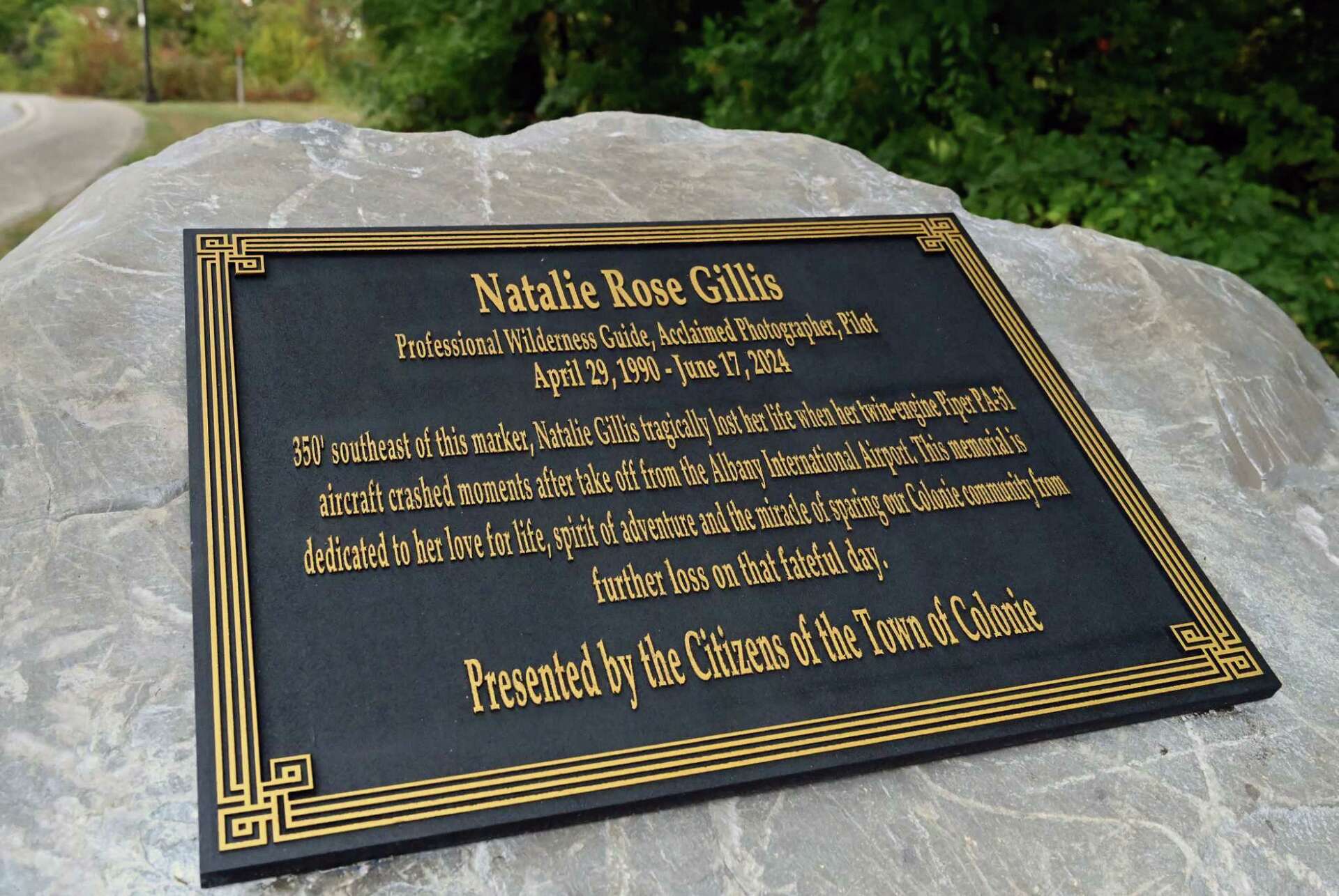 Memorial dedicated for Canadian pilot who crashed in Colonie