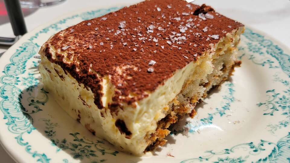 Tiramisu from Rose Pizzeria in Berkeley.