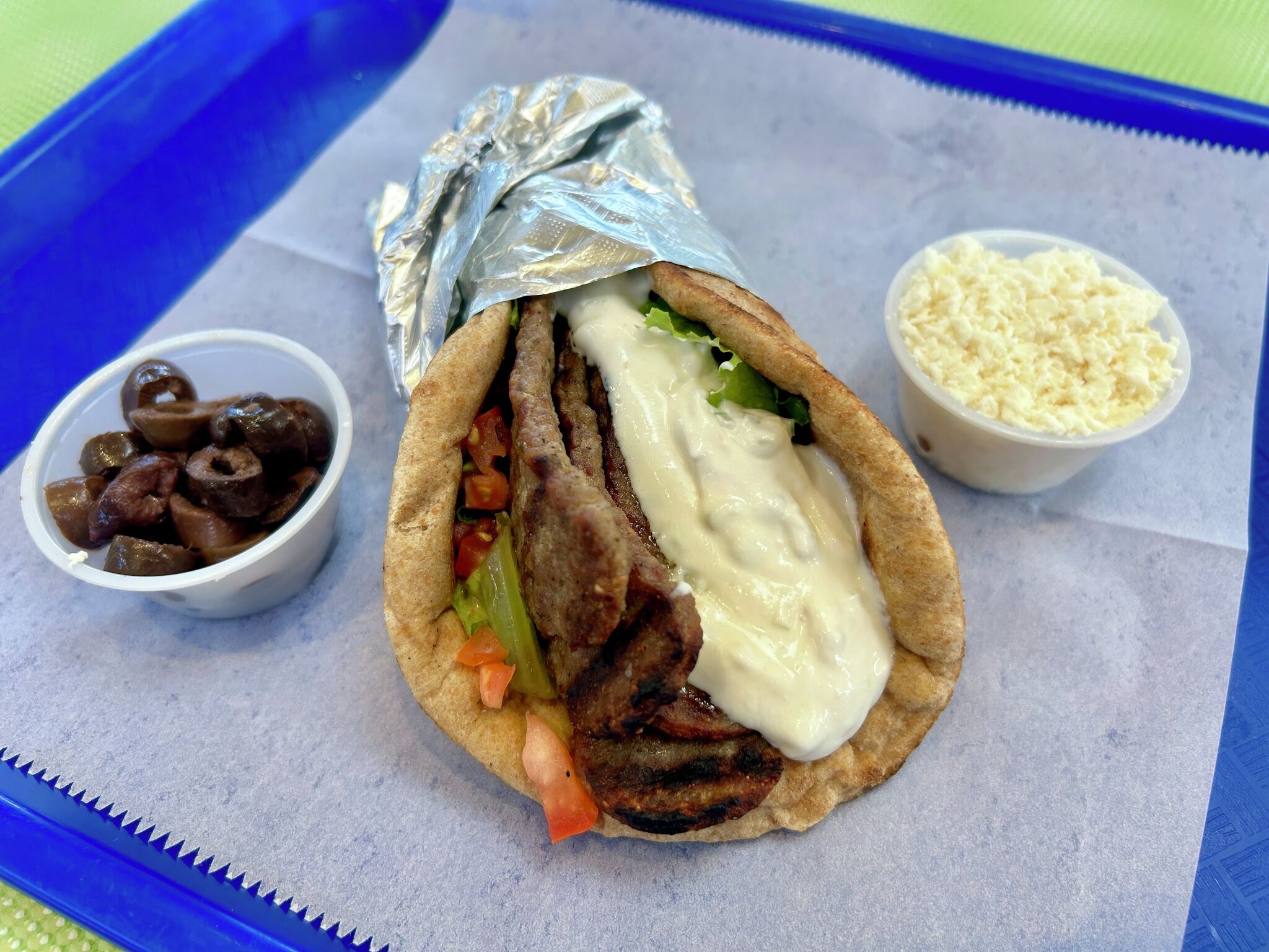 Greek food stand at this San Antonio mall has affordable gyros