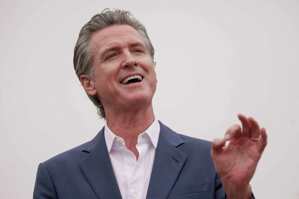 California Gov. Gavin Newsom speaks during a press conference in Los Angeles, Wednesday, Sept. 25.