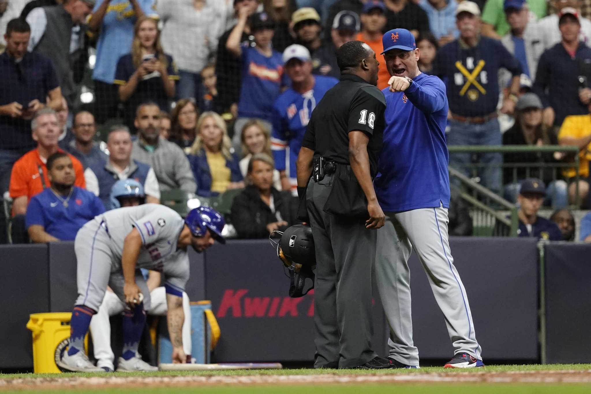 Mets manager Carlos Mendoza ejected from pivotal game against Brewers