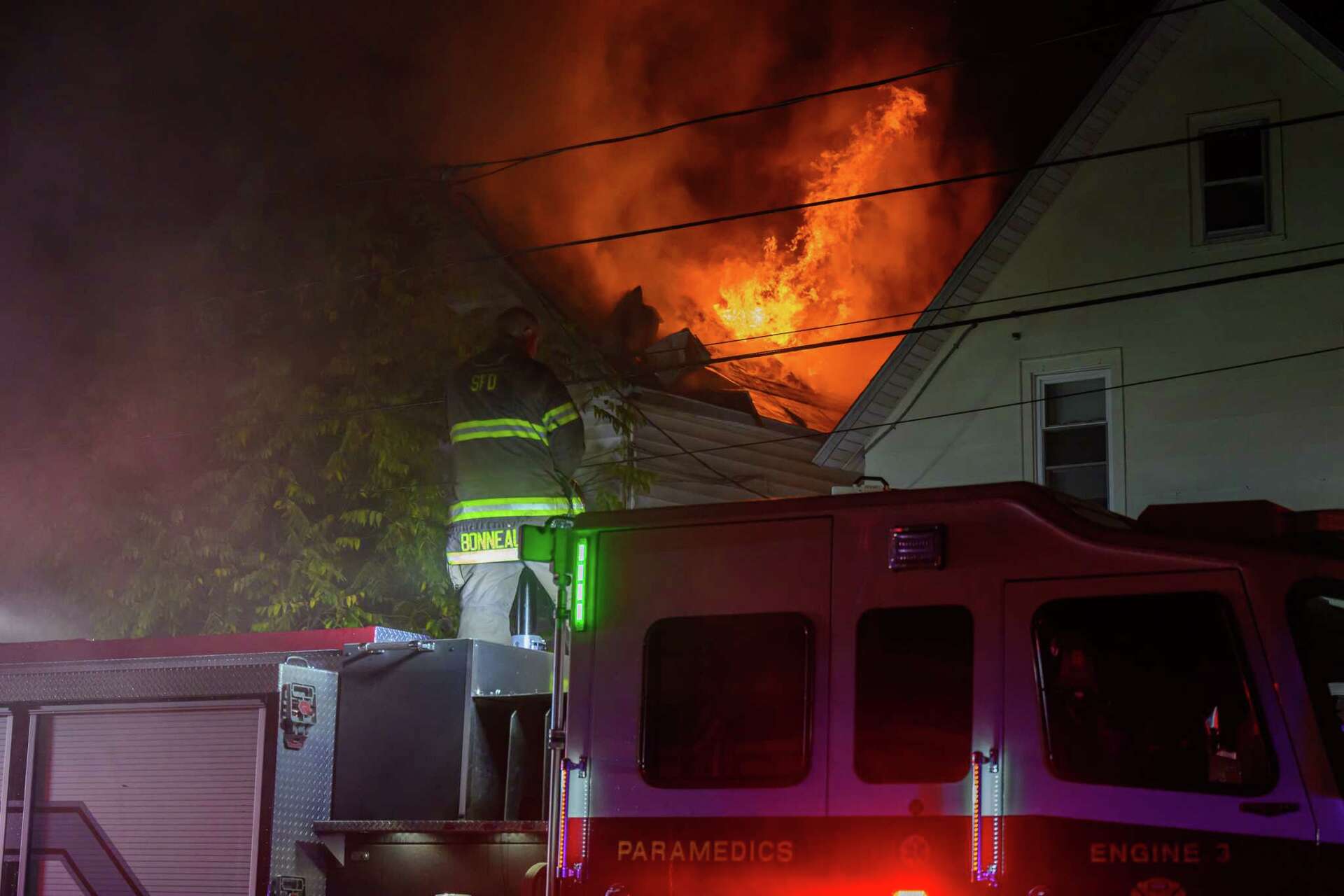 Four firefighters injured battling blaze in Schenectady