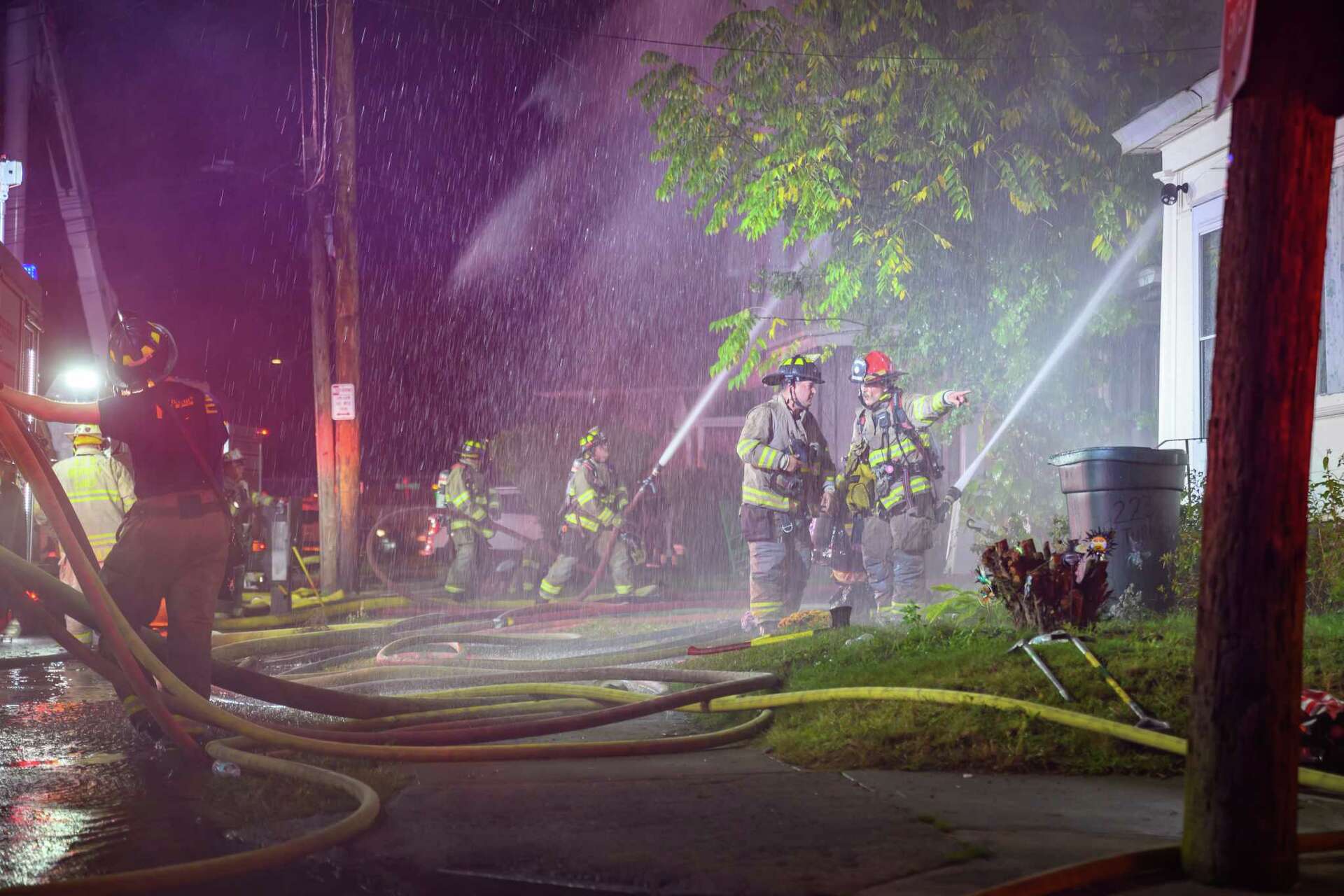 Four firefighters injured battling blaze in Schenectady