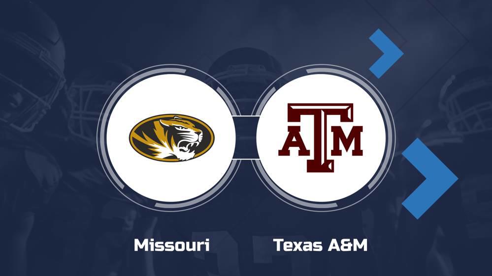 How to Watch the Missouri vs. Texas A&M Game Streaming & TV Info