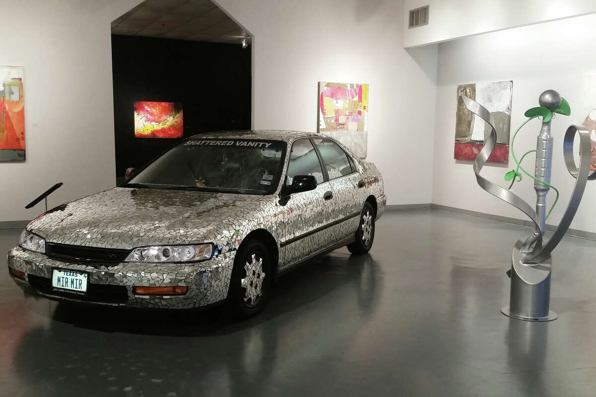 Houston lays claim to the worlds largest collection of art cars, like this mirrored vehicle, on display at The Art Car Museum. 