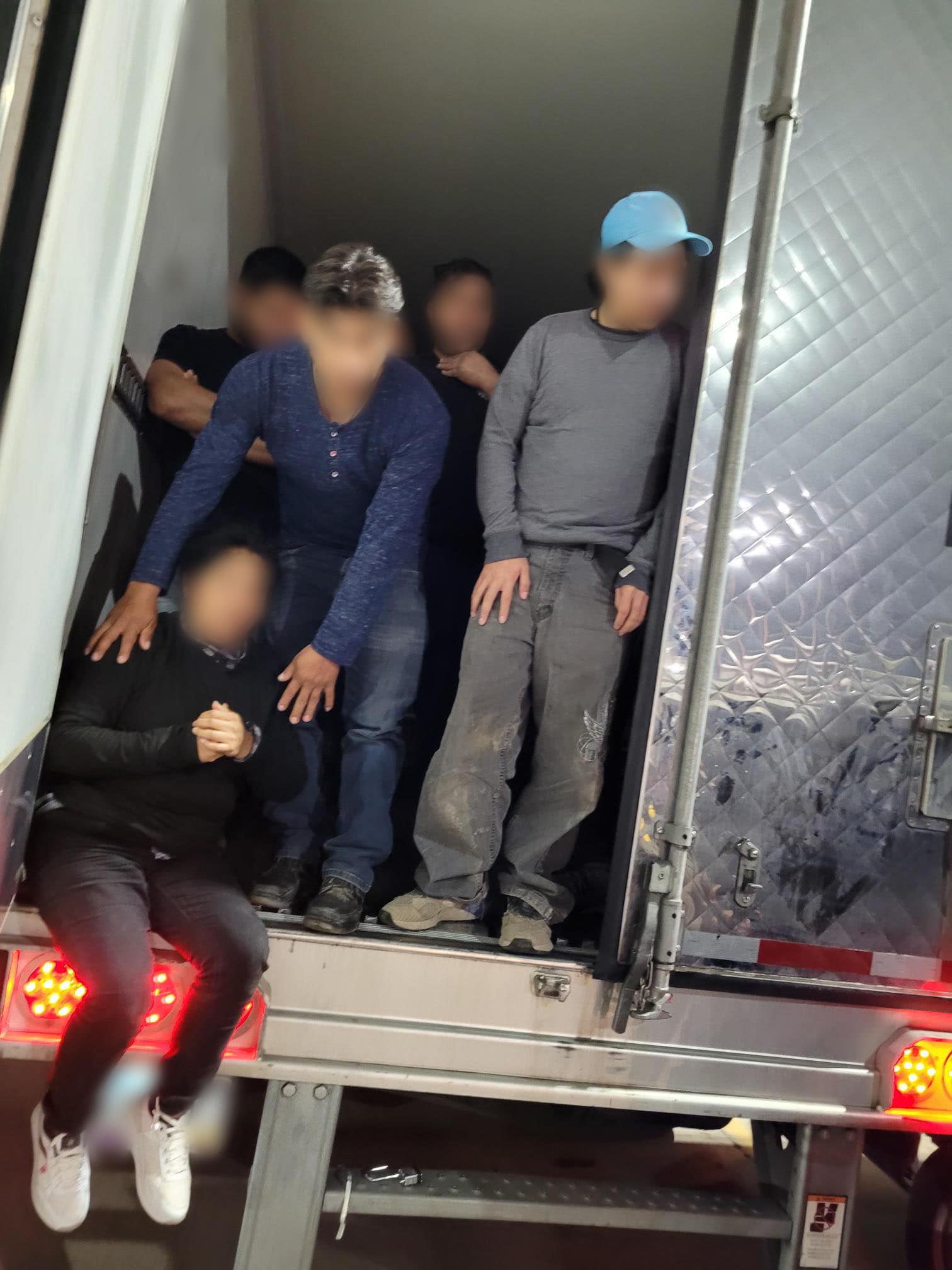 USBP agents found 20 migrants shivering inside refrigerated trailer