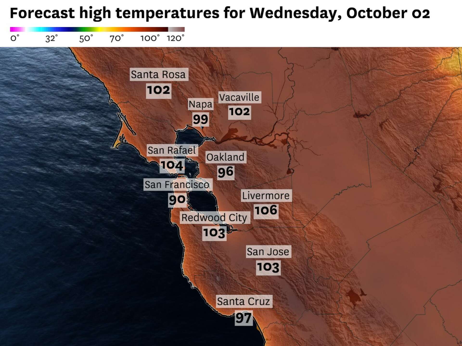 Bay Area sees more extreme temperatures. When will heat wave end?