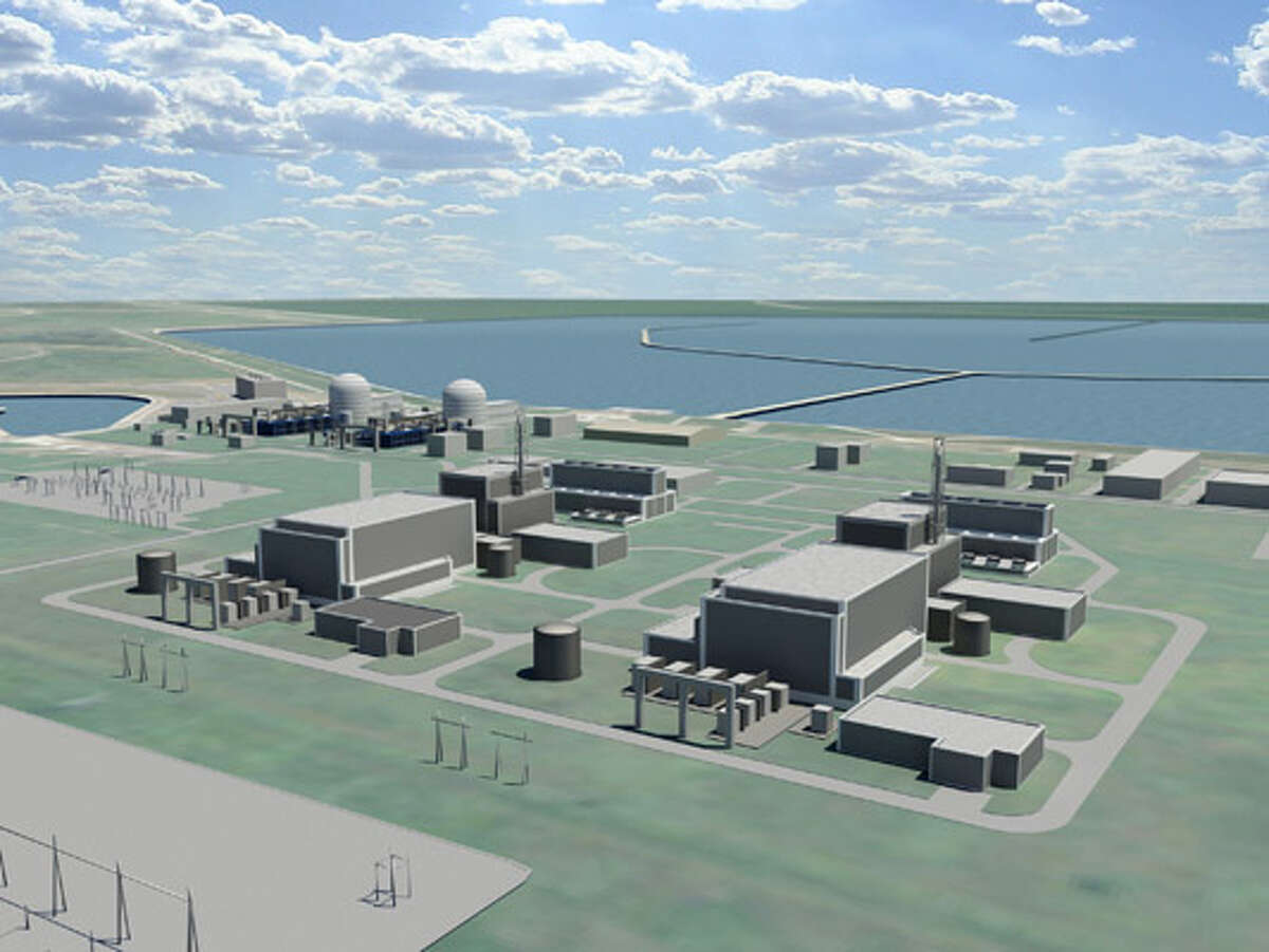 This computer rendering shows the planned expansion of the South Texas Project near Bay City.