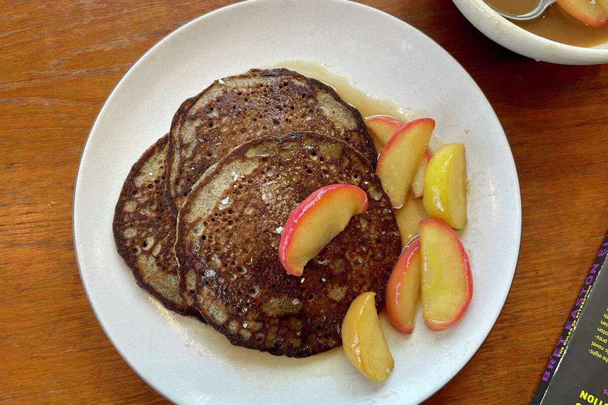 Buckwheat and oat flours transform pancakes into rich, nutty gluten-free delights