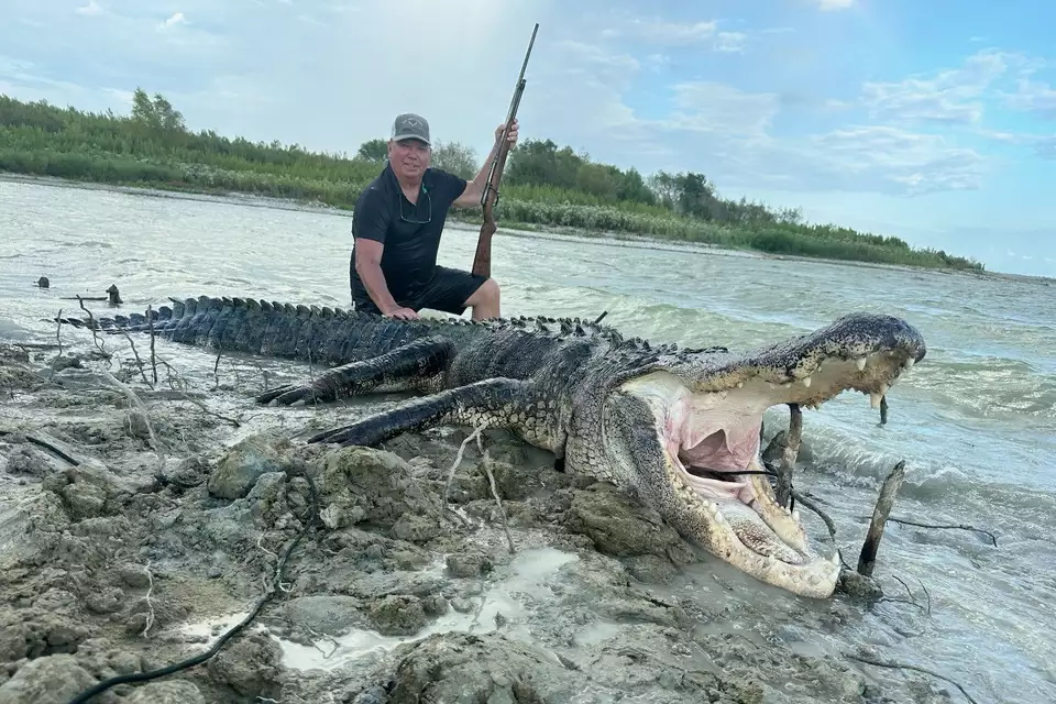 Texas man catches what could be one of largest alligators in the state