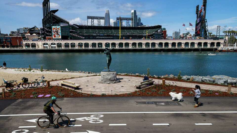 The China Basin Park at Mission Rock in San Francisco on Saturday, April 6, 2024. The Mission Rock neighborhood is near Oracle Park, the site where the San Francisco Giants play their baseball games.