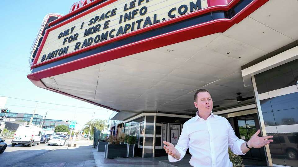 Doc Watkins walks around the outside of the former Acme Oyster on Thursday, Oct. 3, 2024, in Houston, as he talked about his new adventure in this space, the historic Tower Theatre building on Westheimer. Wilson will bring a new jazz club to the Montrose neighborhood as part of Radom Capital's reimagining of the entire plaza around the former theater building.