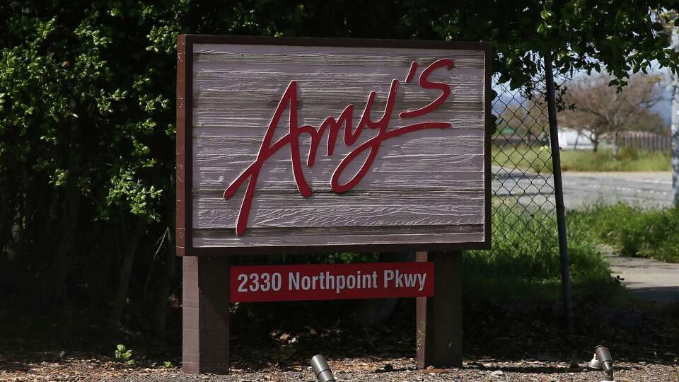 The front sign of Amy’s Kitchen located in Santa Rosa, Calif. on Wednesday, April 6, 2022.