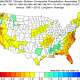Precipitation anomalies during weak La Niñas for the contiguous United States.