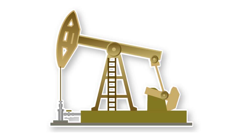 A drawing of a pumpjack.