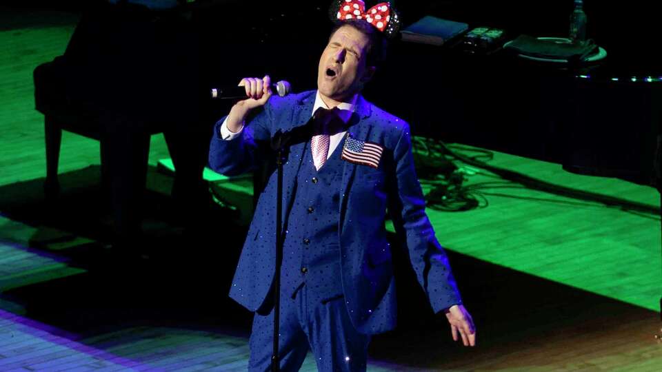 LOS ANGELES, CALIFORNIA - JANUARY 19: Randy Rainbow performs at The Orpheum Theatre on January 19, 2024 in Los Angeles, California.