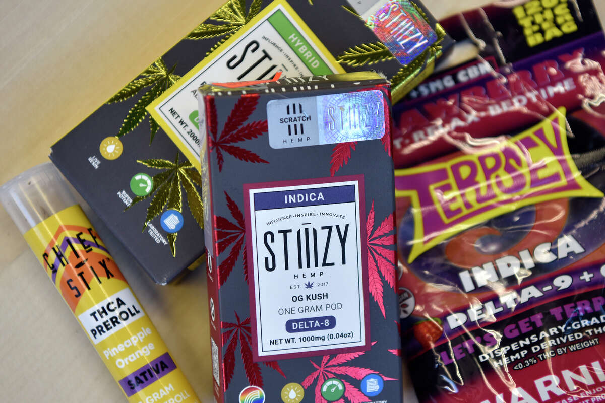 Hemp THC products are still widely sold at smoke shops and convenience stores across the Bay Area, despite a ban on their sale. SFGATE purchased these products at stores in San Francisco and Daly City.