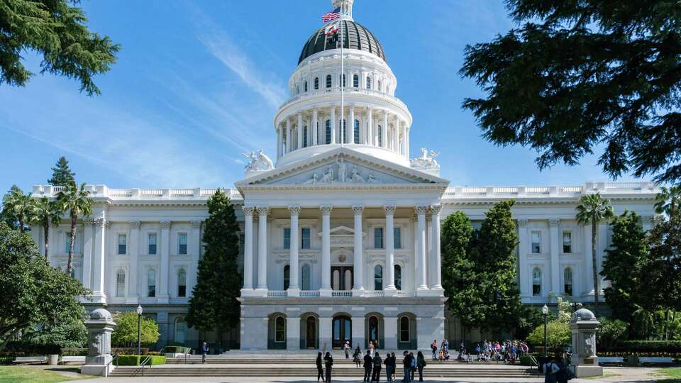 The exterior of the California State Capitol is seen on March 21, 2024 in Sacramento, Calif.