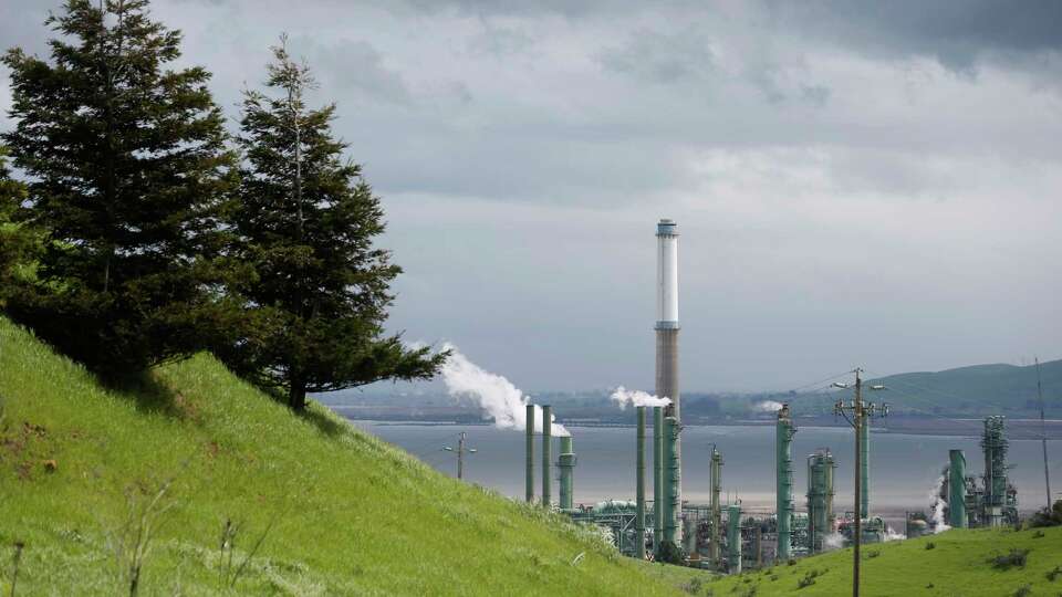 Steam rises from the Valero refinery in Benicia, Calif. on Wednesday, March 27, 2019. Bay Area gas prices have spiked upward after the refinery was temporarily shutdown.