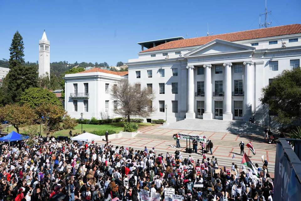 UC Berkeley students stage walkout to demand end to Gaza war