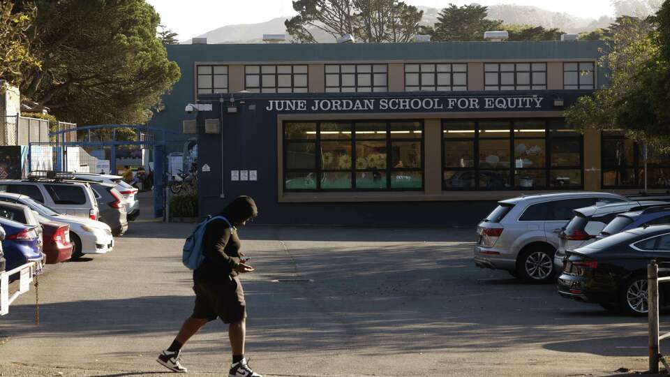 June Jordan School for Equity, located at 325 La Grande Ave., would close and merge with O’Connell High School in San Francisco; photographed on Tuesday, October 8, 2024. On Tuesday SF school leaders announced schools like June Jordan, that qualify for closure.