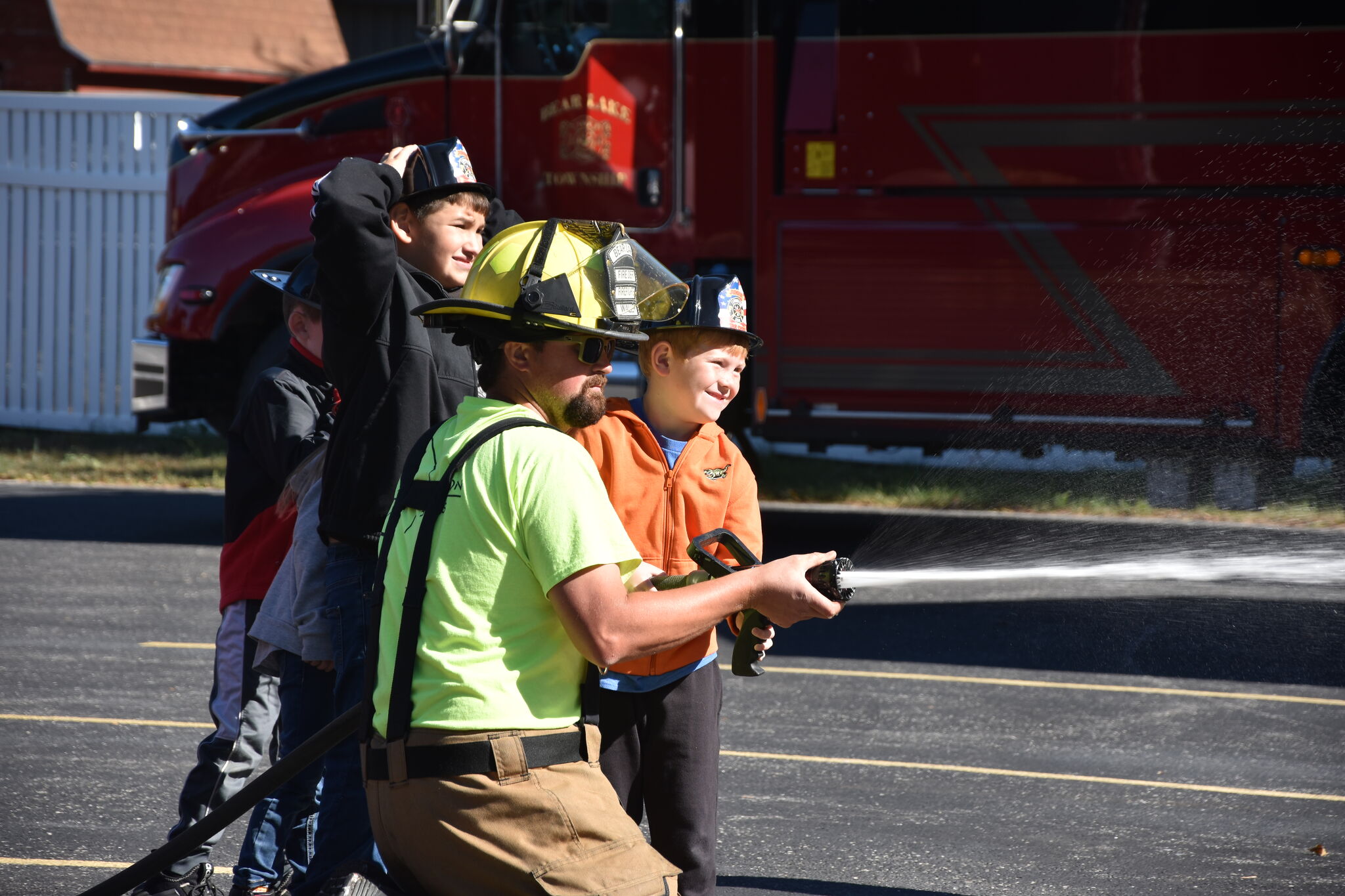 Bear Lake students visit fire station for Fire Prevention Week