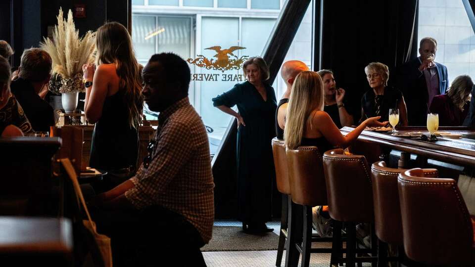 Customers and wedding parties enjoy the space at Wayfare Tavern, a restaurant and bar in the downtown, Financial District of San Francisco on Friday Oct. 4, 2024. Fridays were very strong for downtown restaurants pre-pandemic, but are now the weakest by far, according to Wayfare, who do what they can to drum up business on the last day of the workweek.