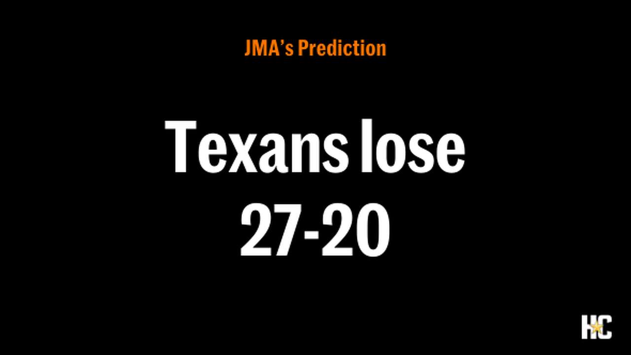 Texans prediction: Texans lose 27-20