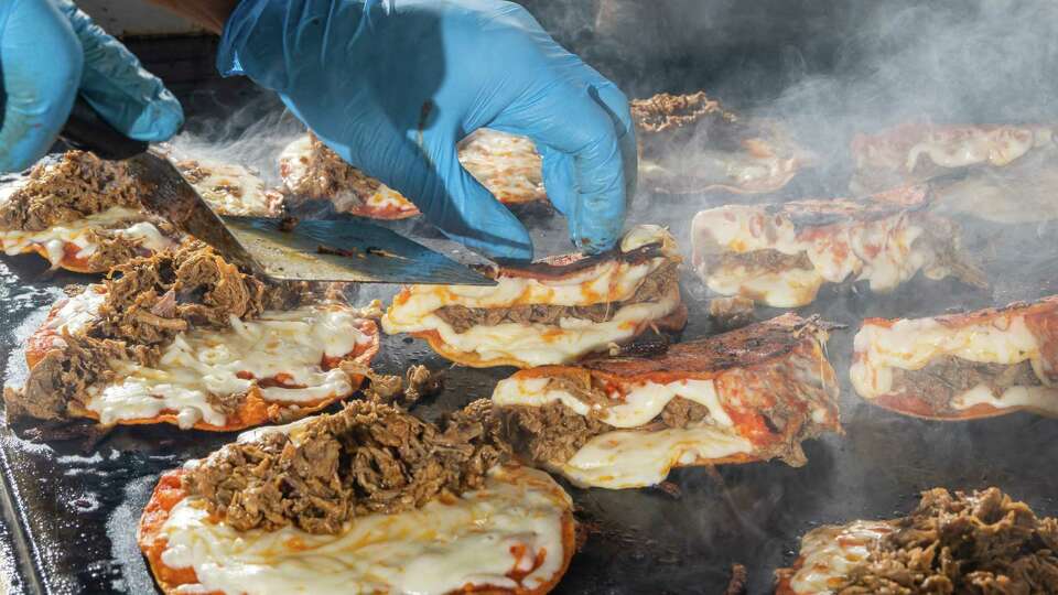 Quesabirrias on the plancha at El Garage in Richmond, as seen in 2020. The restaurant is now closed. 