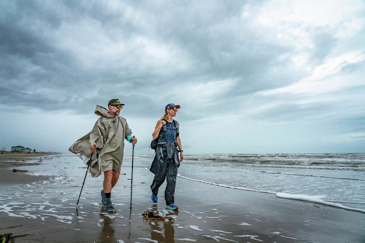 Jay and Chrissy Kleberg walked the entire Texas Gulf Coast for the new PBS docuseries 'Chasing the Tide,' a journey of almost 400 miles.