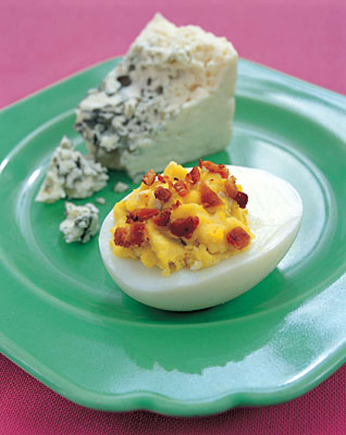 Blue Devils are stuffed eggs from Debbie Moose, author of "Deviled Eggs: 50 Recipes from Simple to Sassy"