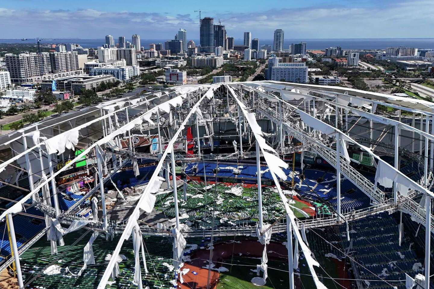 Safe! Florida Aquarium's Stingrays Ride Out Milton In MLB Rays ...