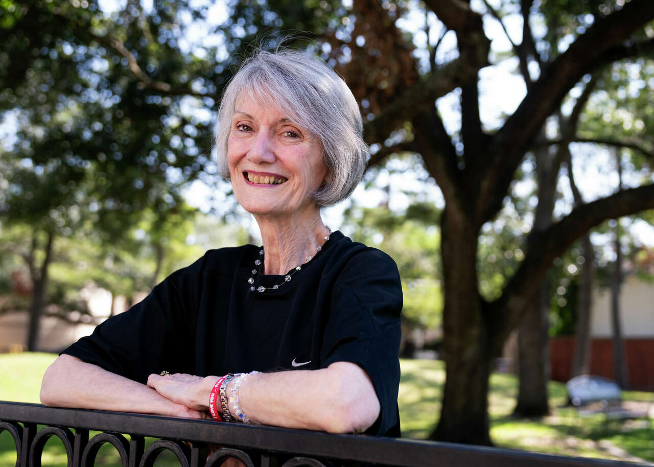 Lynn Bullard, a West University resident since 1973, is seen at Huffington Park, Friday, Oct. 11, 2024, in West University.