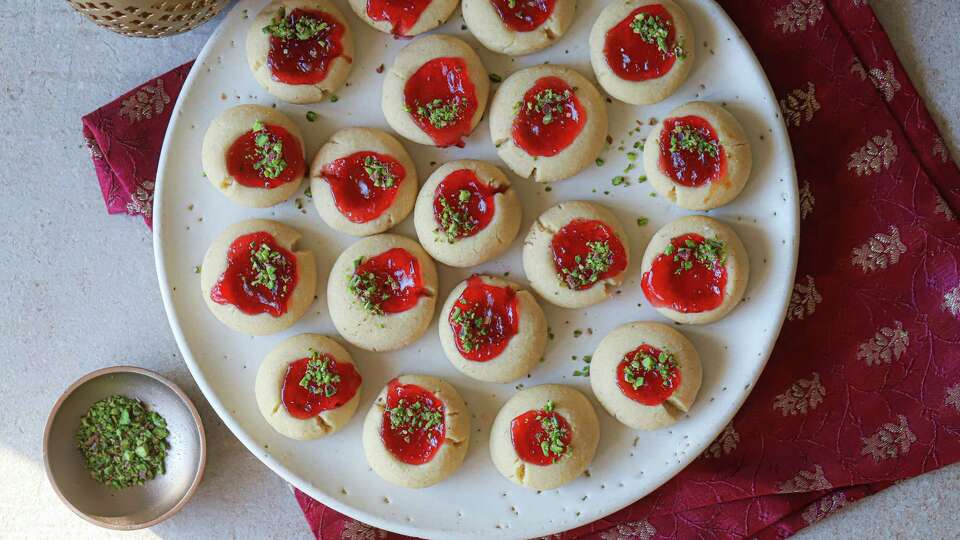 Pluot and Cardamom Nankhatai Thumbprints