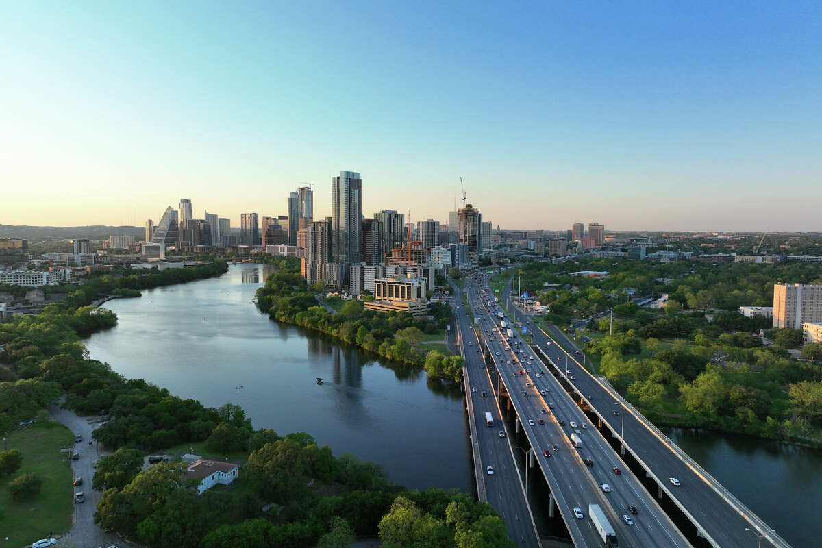 The Austin skyline. Another tech company is moving its headquarters from California to the Texas capital.