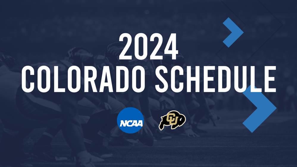 Colorado 2024 FBS Football Schedule