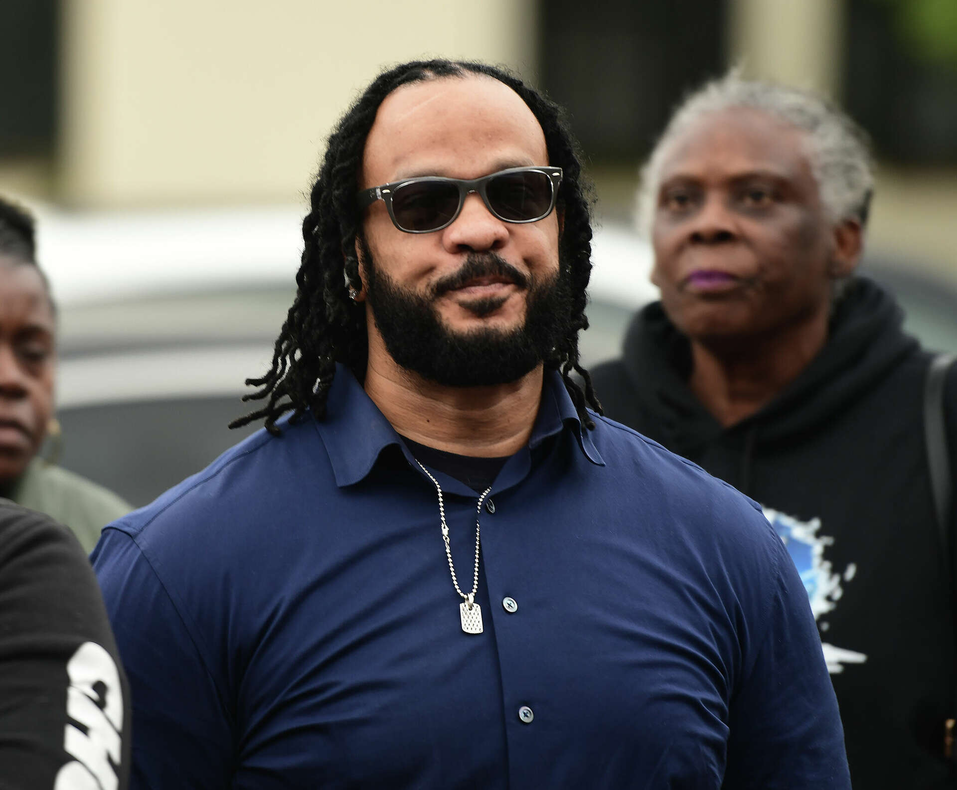 Supporters rally in Hartford for fired police lieutenant
