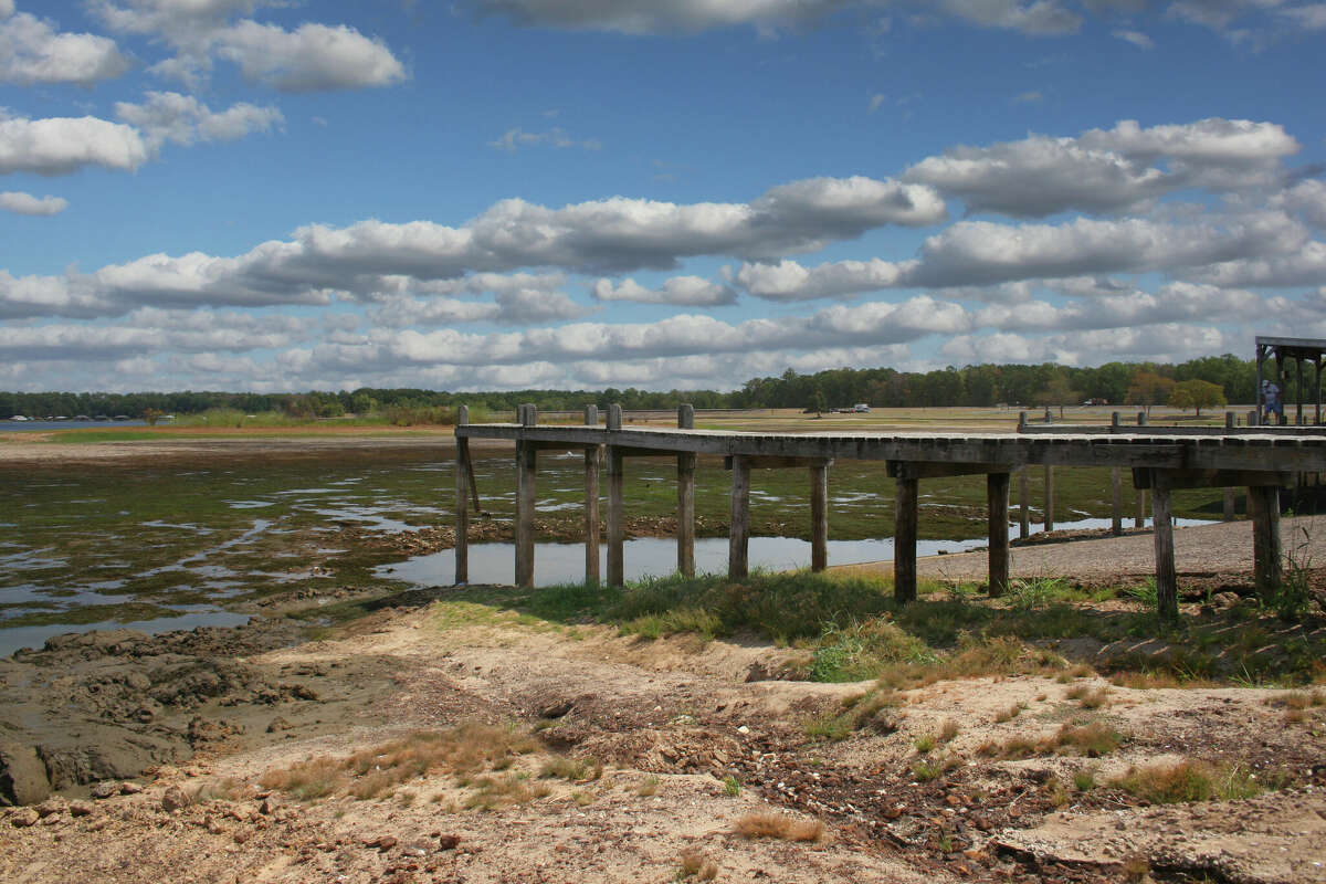 A dried-up east Texas lake. Across the region, drought conditions are becoming more extreme.