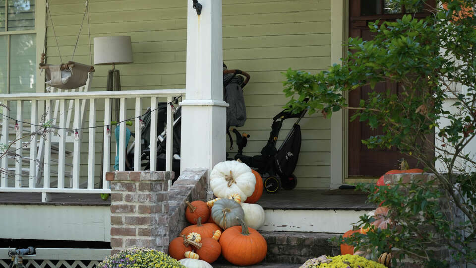 The Gilley home is photographed in the 800 block of Allston St. on Monday, Oct. 14, 2024 in Houston.