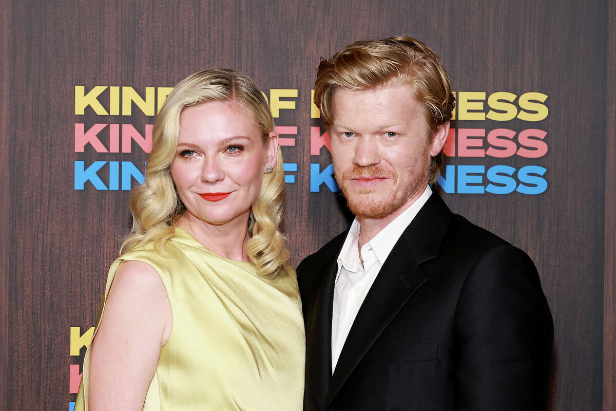 NEW YORK, NEW YORK - JUNE 20: (L-R) Kirsten Dunst and Jesse Plemons attend the 'Kinds Of Kindness' New York Premiere at Museum of Modern Art on June 20, 2024 in New York City. (Photo by Arturo Holmes/WireImage)