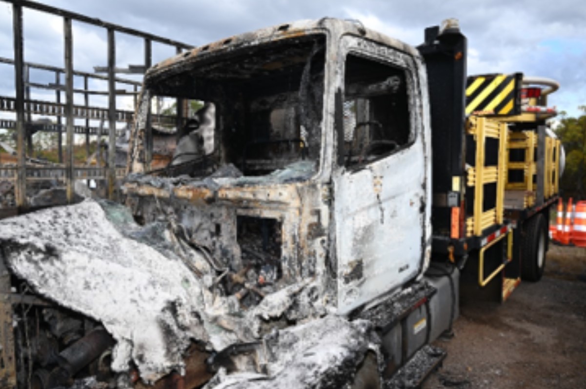 State police investigating fire of construction vehicles in Farmington