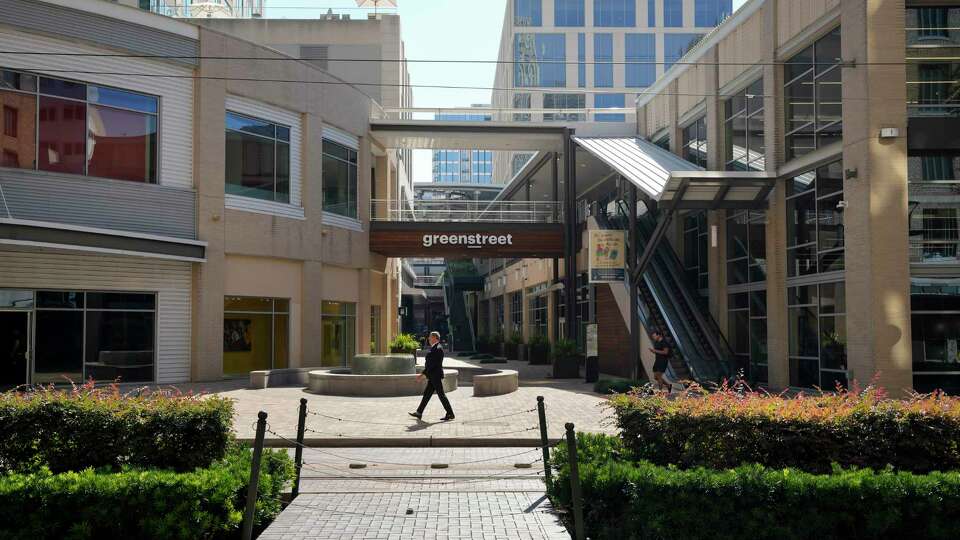 GreenStreet — the large downtown mixed-use development in downtown Houston where House of Blues, Life Time Fitness and Guadalajara restaurant are located  — is photographed Tuesday, Oct. 15, 2024. A new management company, Rebees, is launching a huge revitalization of the 610,00 square-foot project aimed at bringing more vibrancy the project with a redesigned 'alleyway' pedestrian experience, modernized office and retail spaces and additional restaurant tenants.