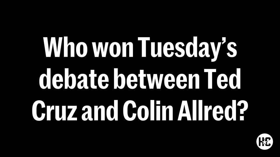 Who won Tuesday's debate between Ted Cruz and Colin Allred?