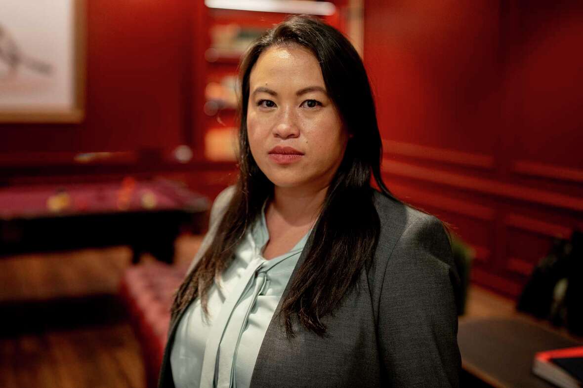 Oakland Mayor Sheng Thao, who is facing recall in the upcoming November 5 election, stands for a portrait in Oakland, Calif., Friday, Oct. 11, 2024.