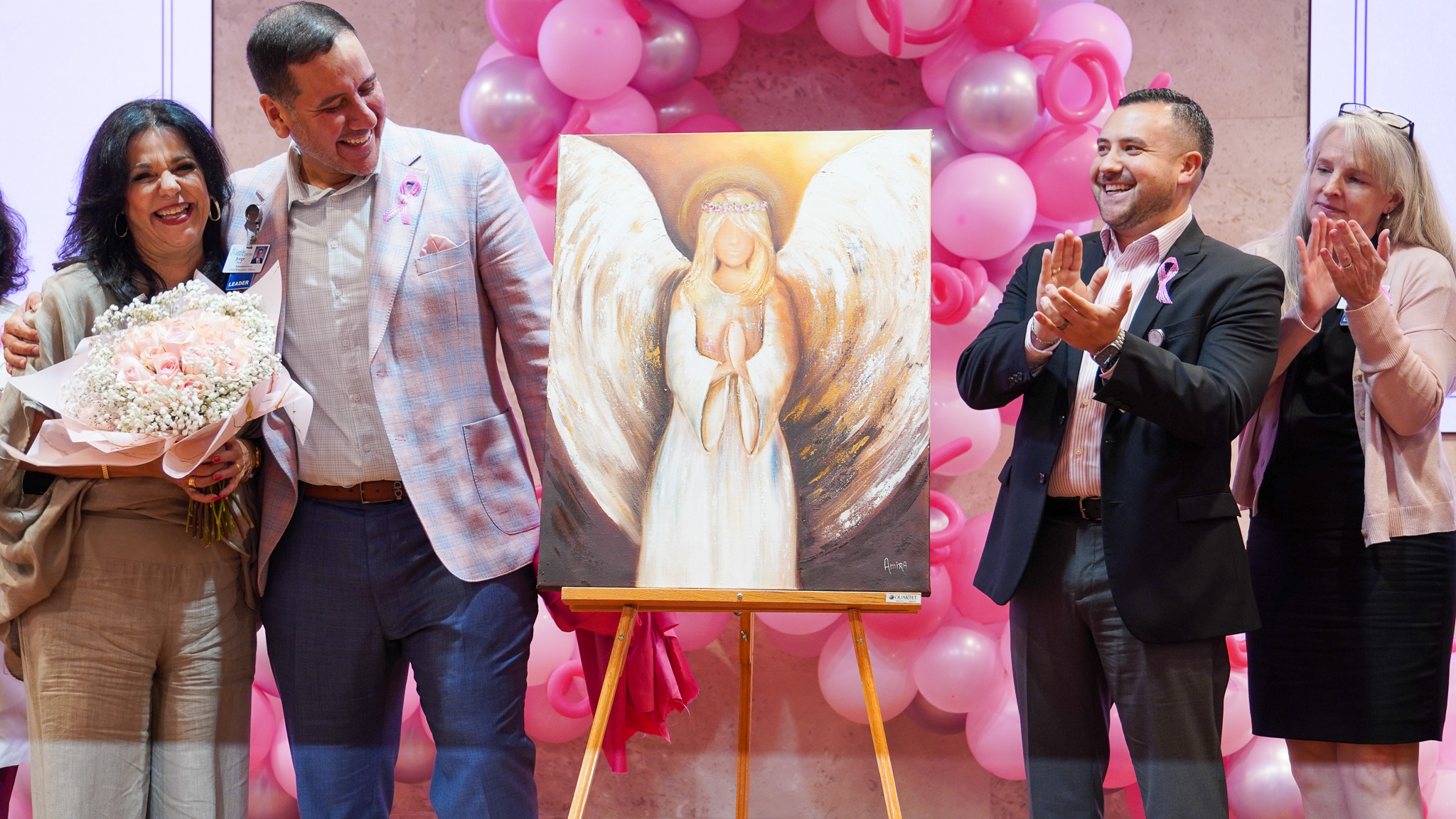 Laredo Medical Center reveals Amira Chapa's "Angel of Hope" painting