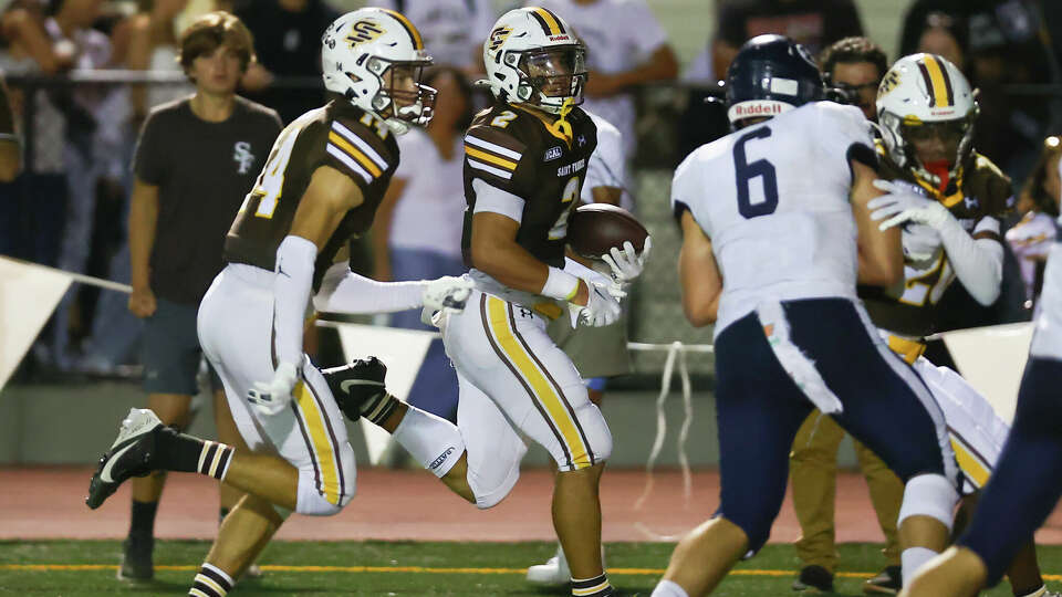 St. Francis senior running back Kingston Keanaaina, center is the Central Coast Section's leading rusher. He and the Lancers travel to St. Ignatius for a big West Catholic Athletic League game. 