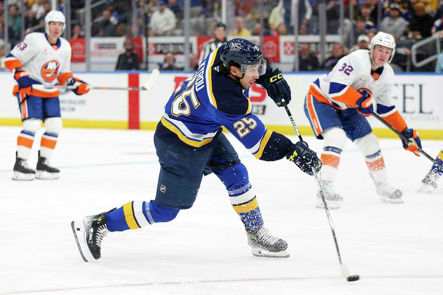 Hofer Makes 34 Saves, Assists On Neighbours’ OT Goal In Blues’ 1-0 ...