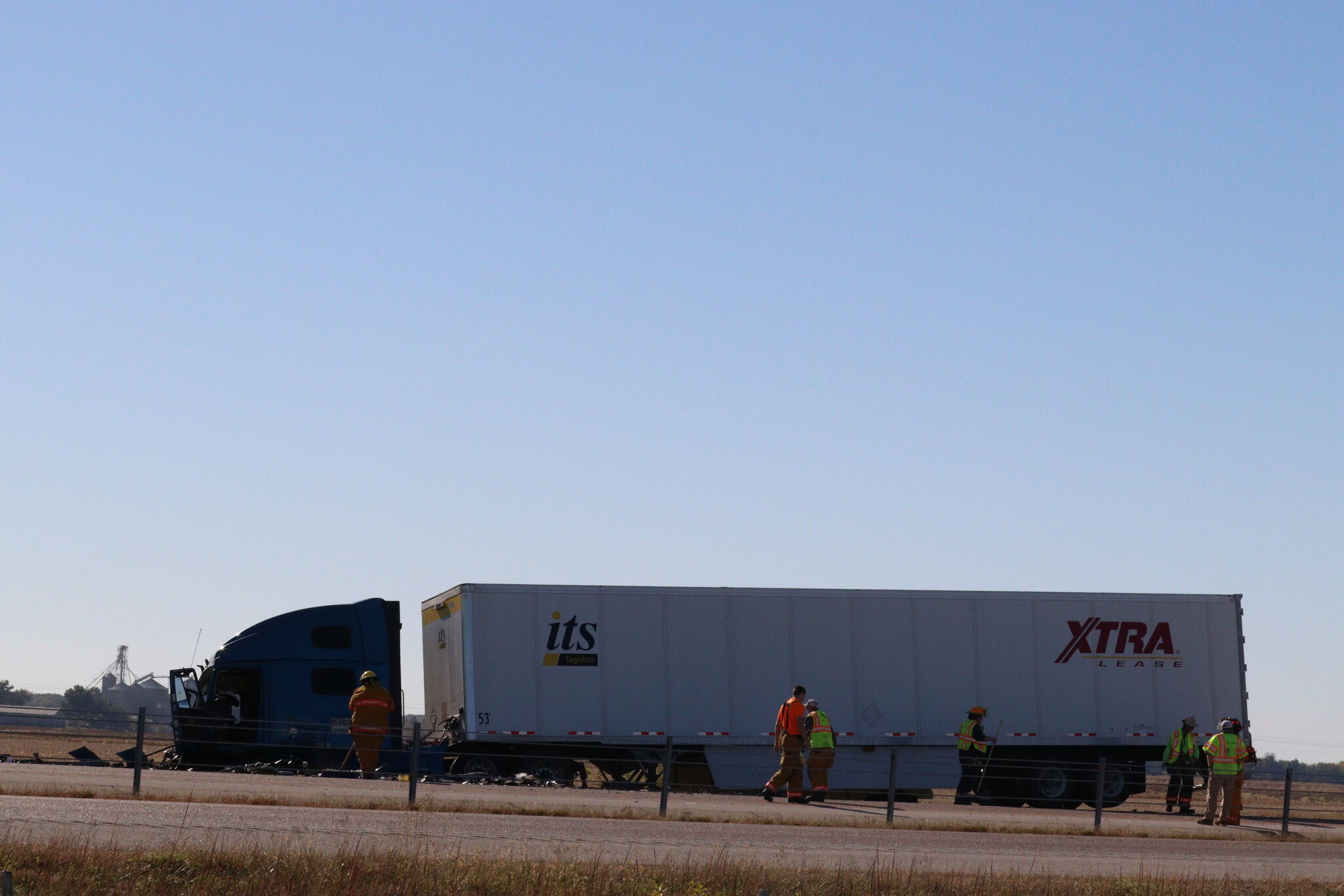 Interstate 55 closed near Worden IL because of crash
